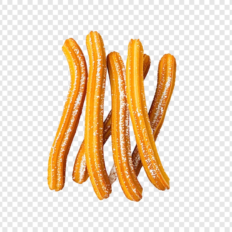 PSD churros aislados en un fondo transparente png