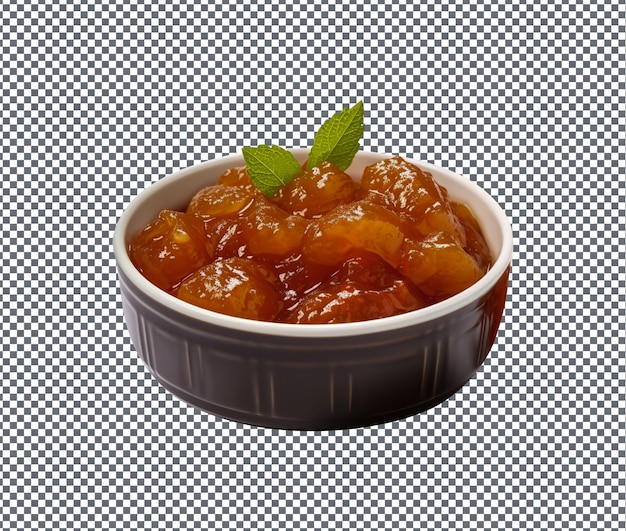 PSD chutney d'abricot si délicieux isolé sur fond transparent