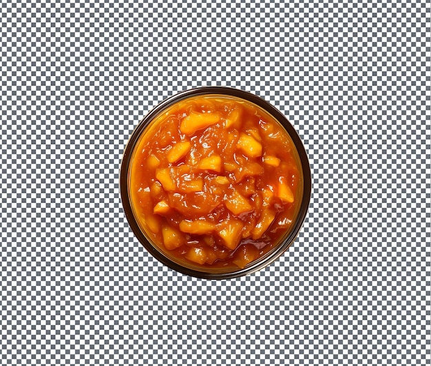 PSD chutney de mango delicioso aislado en un fondo transparente