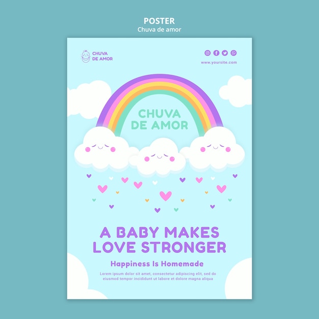 Chuva de amor modello di stampa