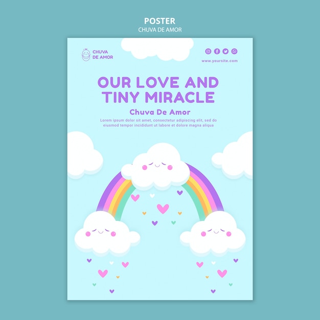 Chuva de amor modello di stampa