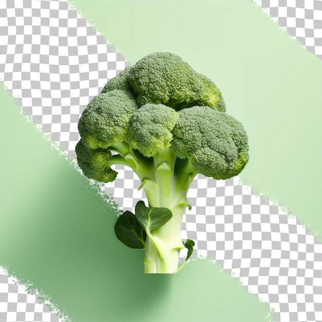 Cibi sani broccoli freschi su sfondo trasparente