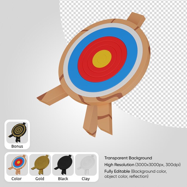 PSD cible de tir à l'arc 3d