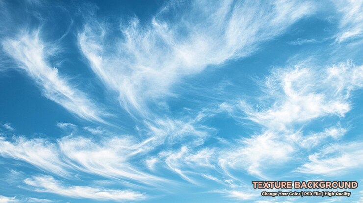 PSD ciel au-dessus des nuages ciel et nuages un ciel bleu avec des nuages