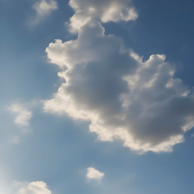 PSD ciel bleu et fond de lumière du soleil