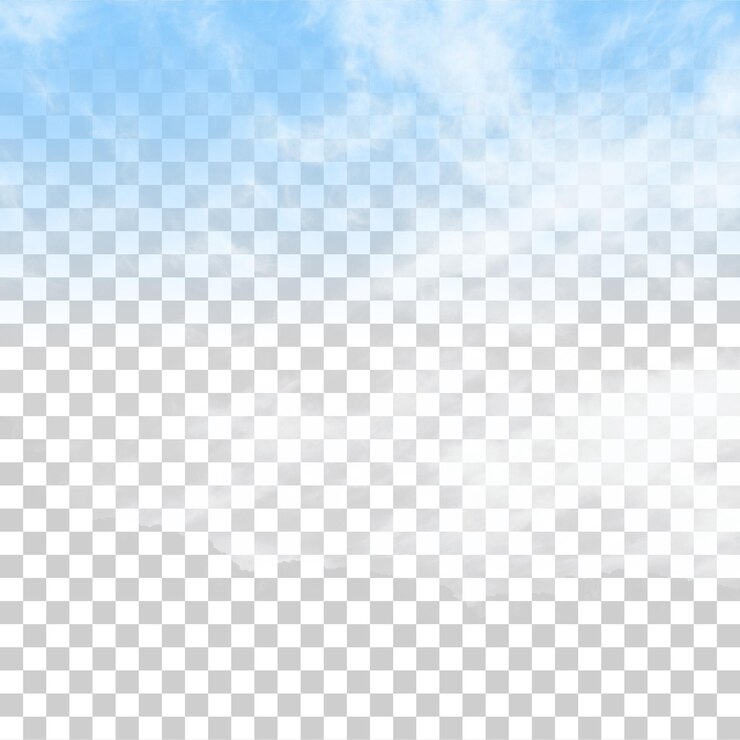 PSD le ciel bleu avec des nuages blancs en arrière-plan