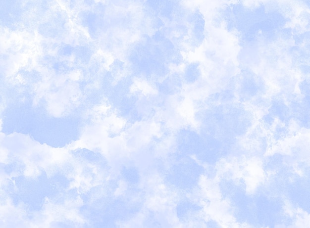 PSD ciel bleu avec des nuages qui disent en bas