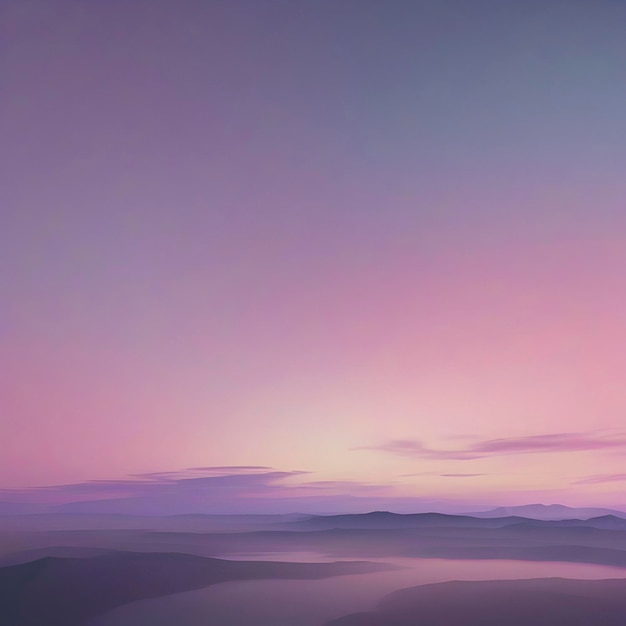 PSD ciel pastel avec un paysage d'aurore avec une transition de couleur lisse