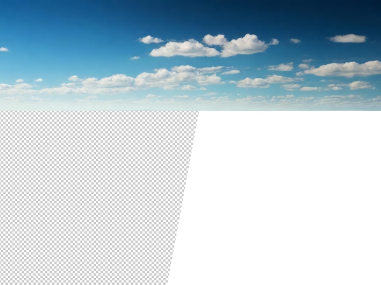 PSD el cielo azul
