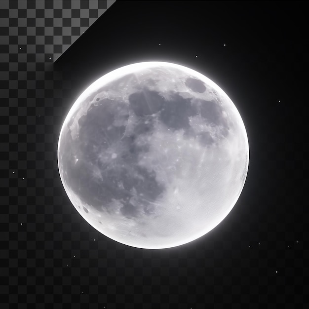 Cielo notturno a luna piena