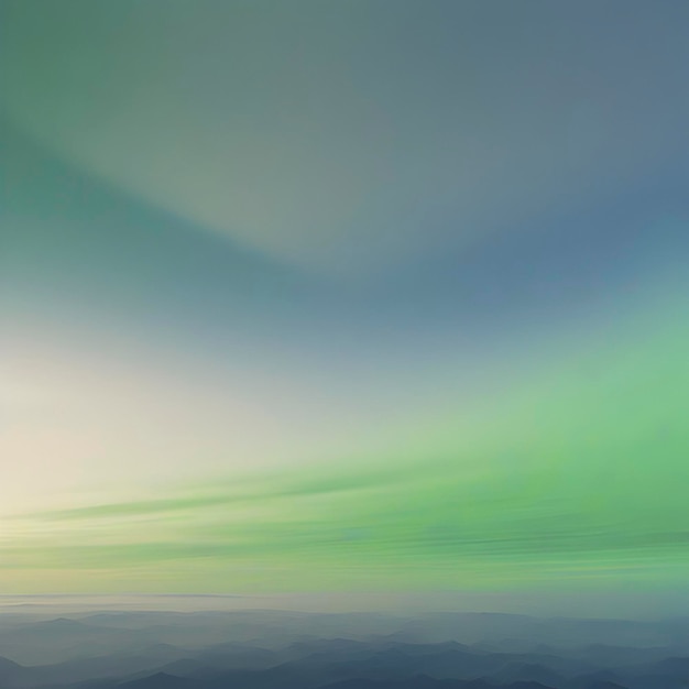 Cielos azules y verdes con una transición suave de colores