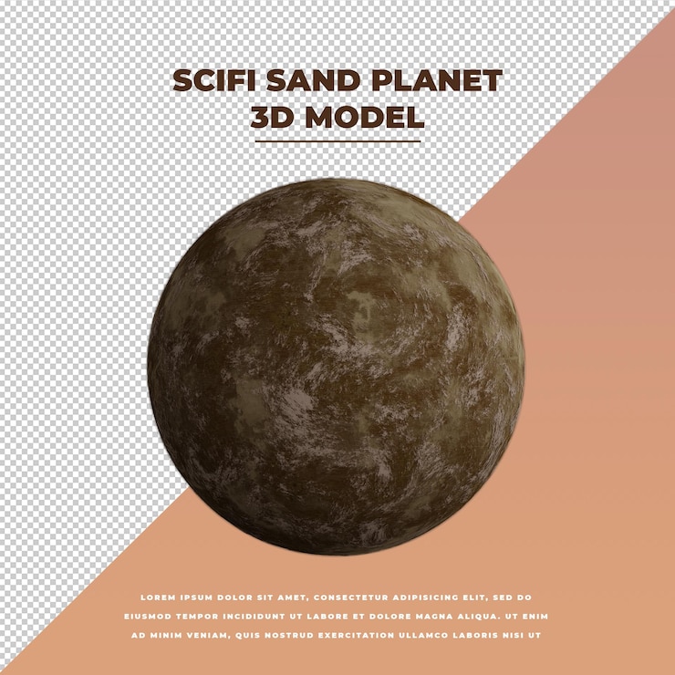 PSD ciencia ficción arena planeta