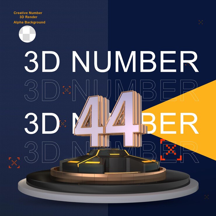 PSD ciencia ficción oro 3d número 44