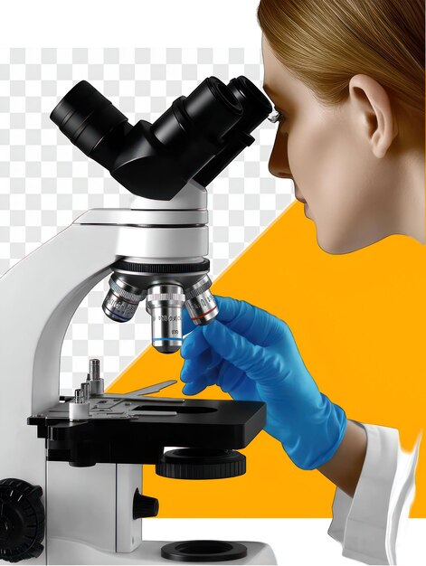 Científico utilizando un microscopio