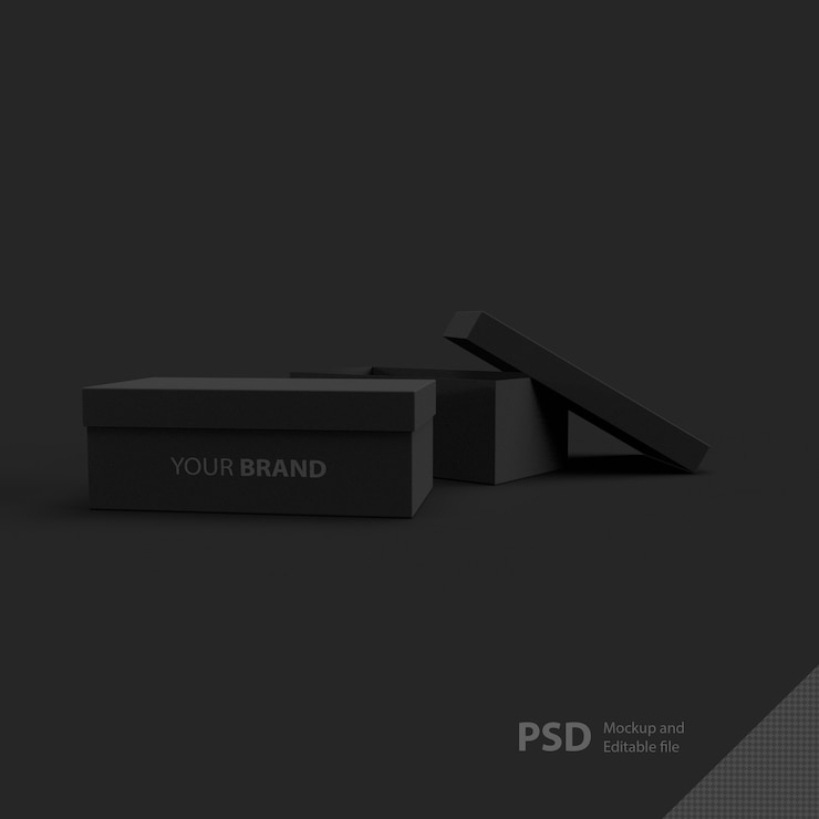 PSD cierre en caja de embalaje aislado