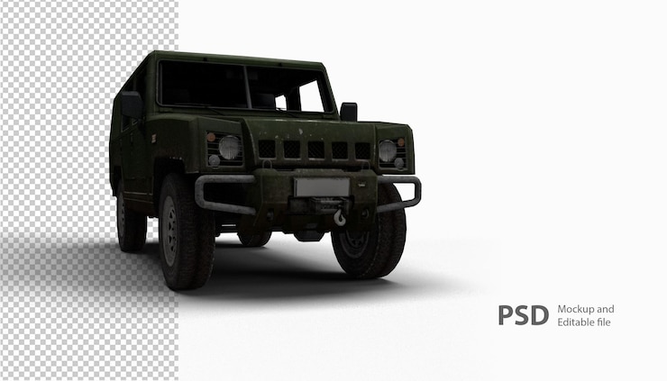 PSD cierre en coche en 3d rendering aislado