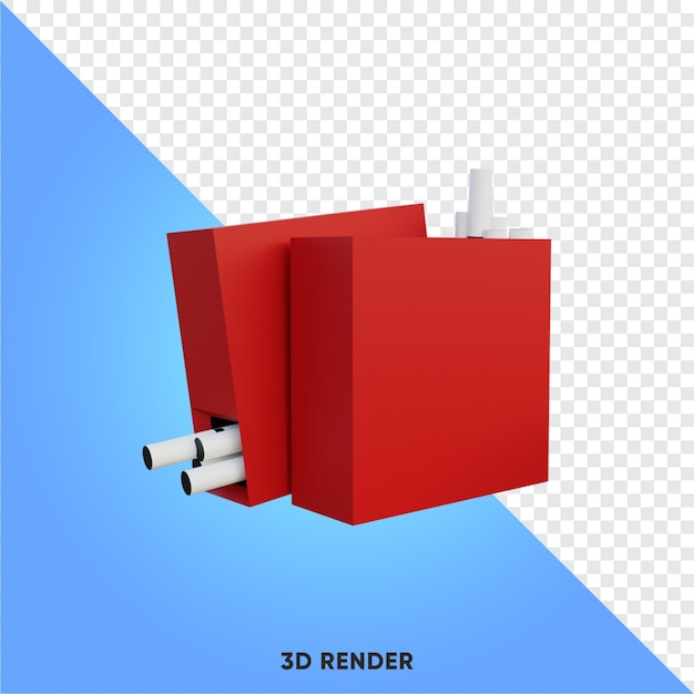 PSD cigarette illustration 3d