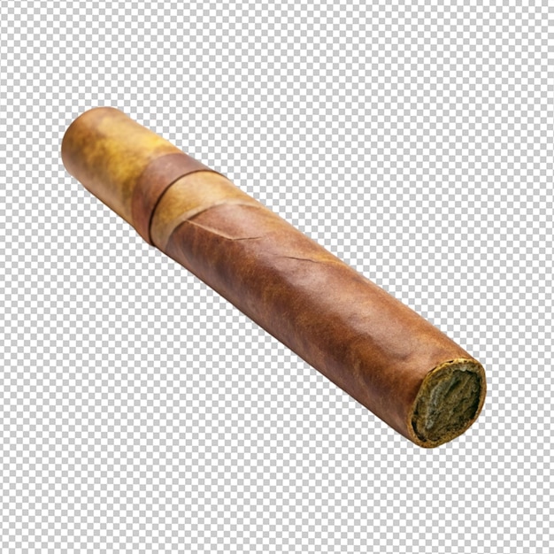 Cigarrillo sobre un fondo transparente