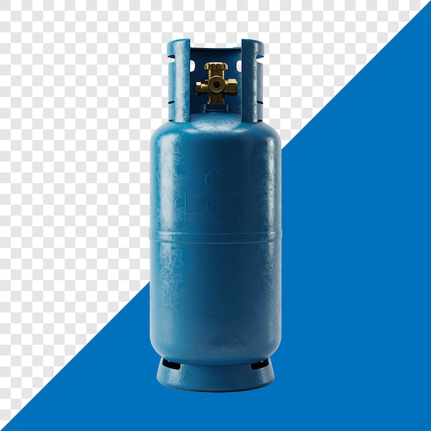 Cilindro de gás azul