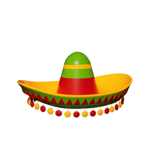 PSD cinco de mayo 3d-illustration