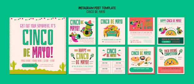 PSD cinco de mayo-vorlagendesign