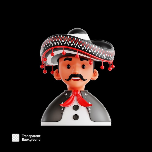 Cinco De Mayo 3D Icon Ilustración de la plantilla PNG