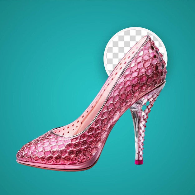 PSD cinderella glas schuh mit illustriertem design