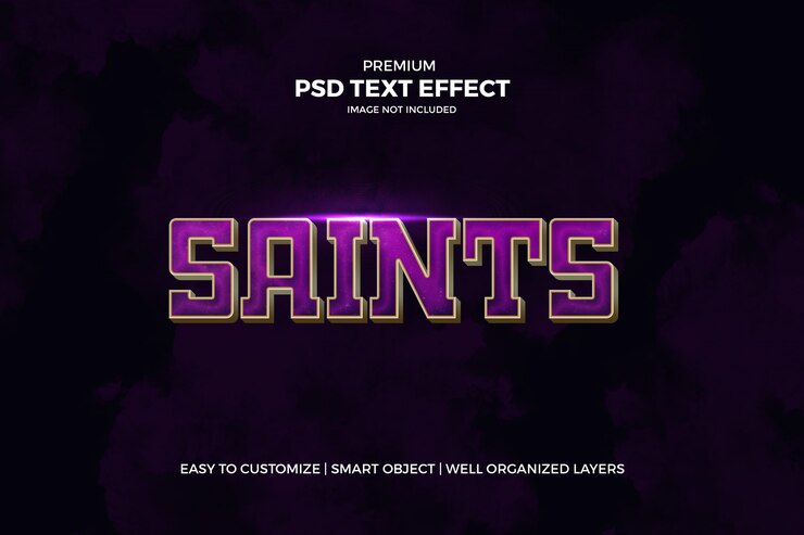 PSD cinematic purple & gold 3d-text-effekt psd-vorlage