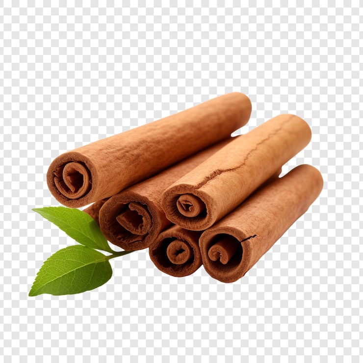 PSD cinnamon isolé sur un fond transparent