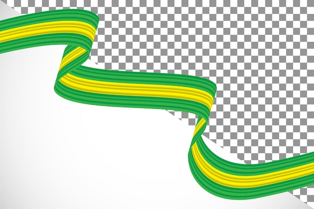 PSD cinta 3d de la bandera de brasil-1