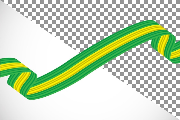 Cinta 3d de la bandera de brasil43