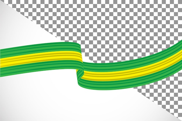 PSD cinta 3d de la bandera de brasil46