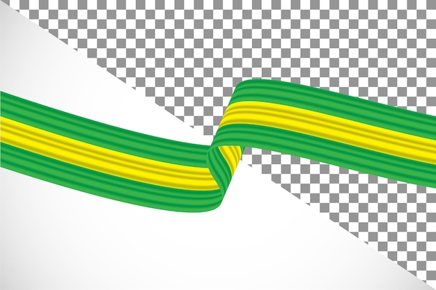 Cinta 3d de la bandera de brasil49