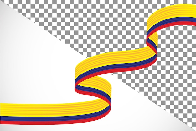 Cinta 3d de la bandera de colombia-2