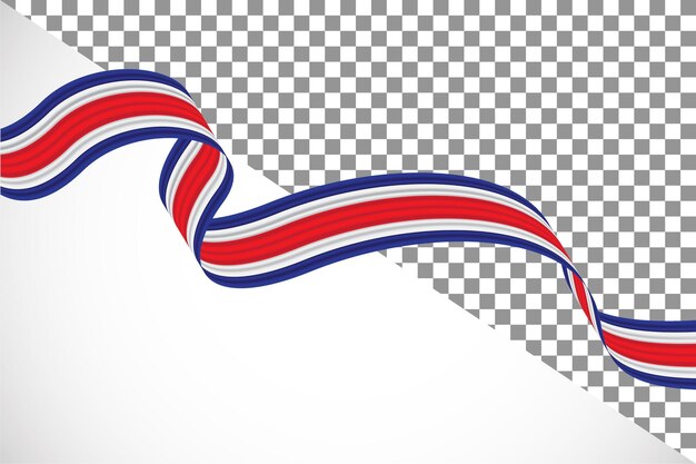 PSD cinta 3d de la bandera de costa rica45