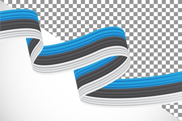 PSD cinta 3d de la bandera de estonia12