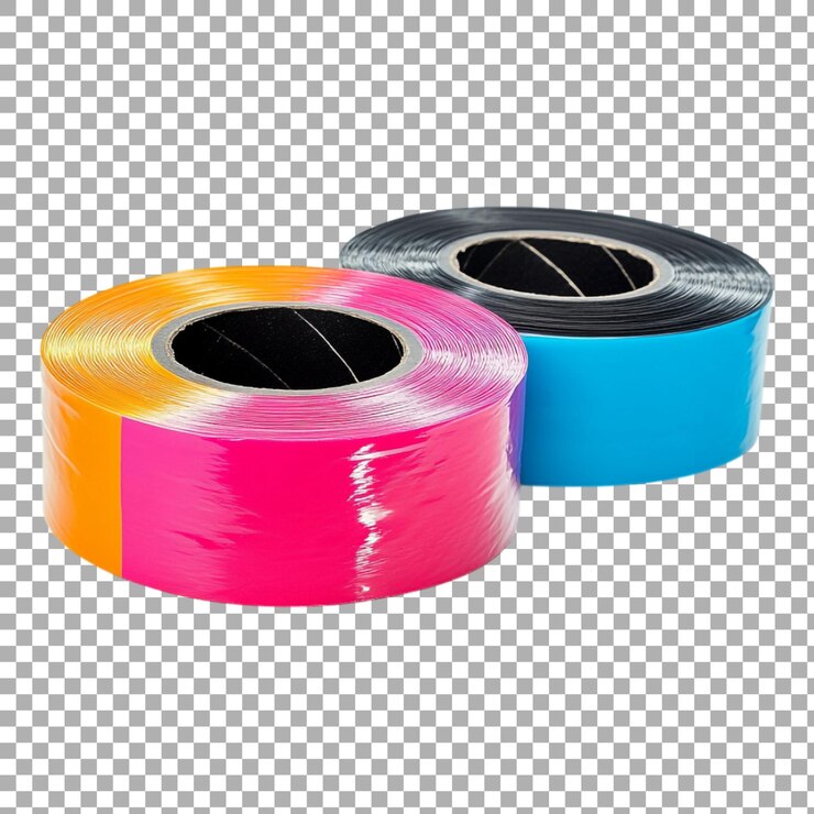 PSD cinta adhesiva de marca png contra un fondo transparente