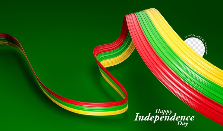 PSD cinta de colores de la bandera de myanmar birmania en ilustración 3d de fondo aislado