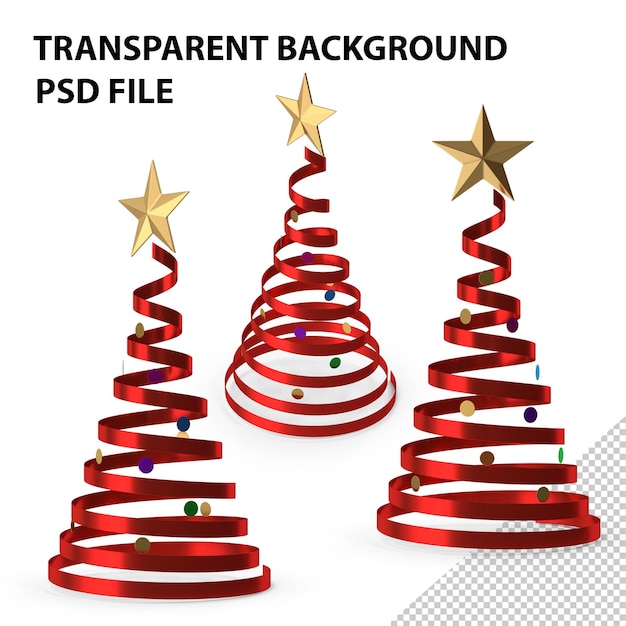 Cinta Rizada Arbol De Navidad PNG