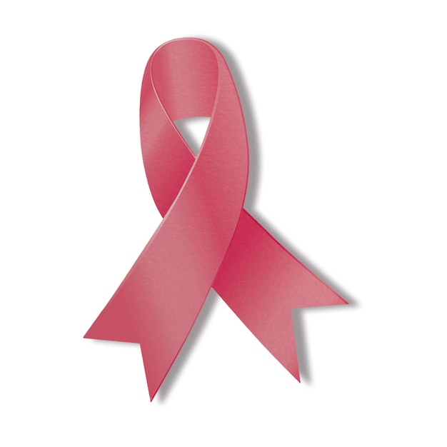 La cinta rosa para el cáncer
