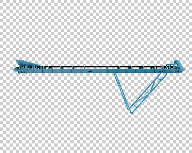 PSD cinta transportadora aislada sobre fondo transparente ilustración de renderizado 3d