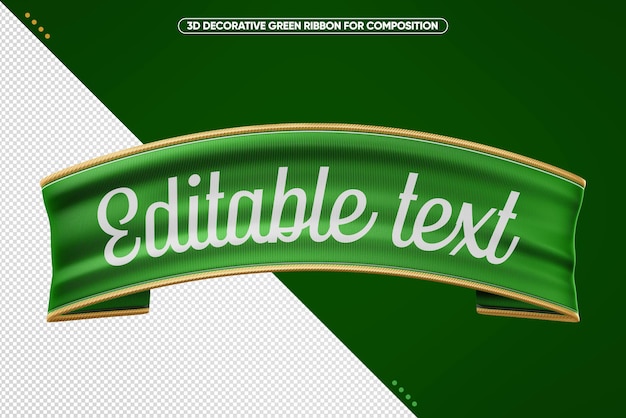 Cinta verde 3d realista para maquillaje