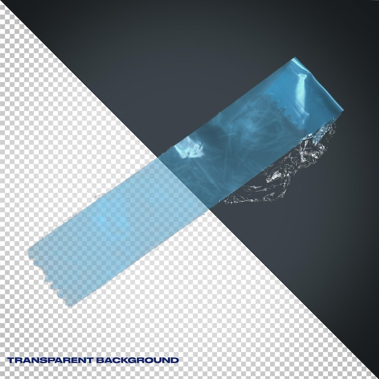 PSD cintas azules de textura de plástico