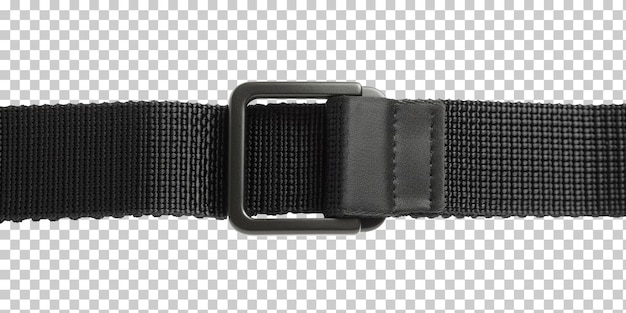 Cintura di fissaggio in nylon nero isolata su sfondo trasparente png psd