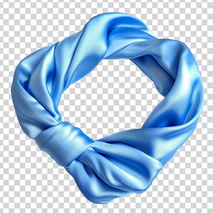 PSD cinturón azul aislado sobre un fondo transparente