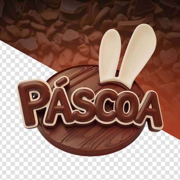 Cioccolato di Pasqua con orecchie di coniglietto