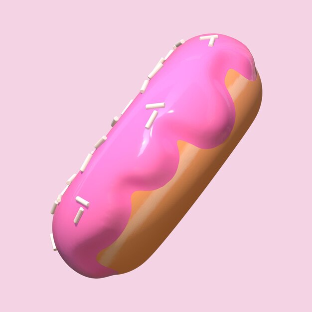 Cioccolato ghiacciato 3d Donut Boston