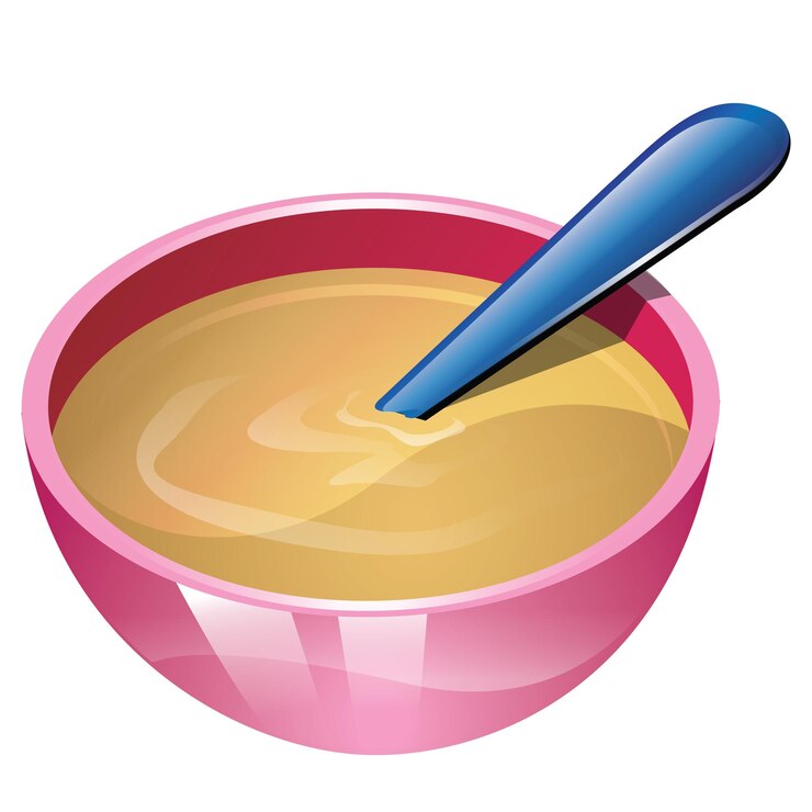 PSD ciotola di cibo per bambini con cucchiaio png