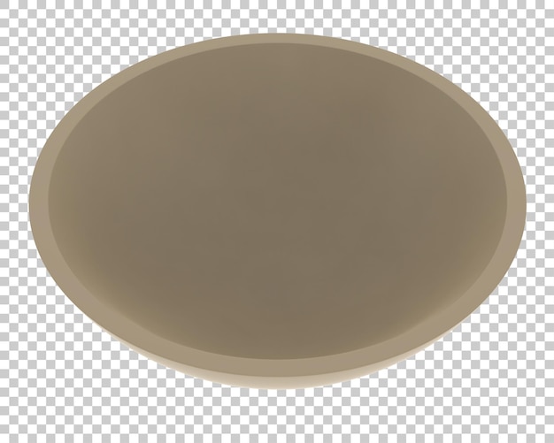 Ciotola di servizio su sfondo trasparente 3d rendering illustrazione