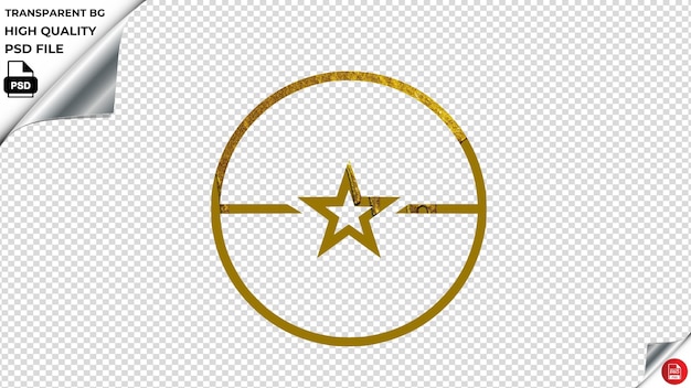 PSD circle burkina faso golden color melted paint psd transparent